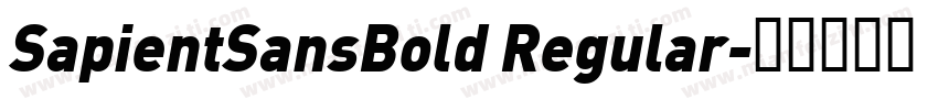 SapientSansBold Regular字体转换